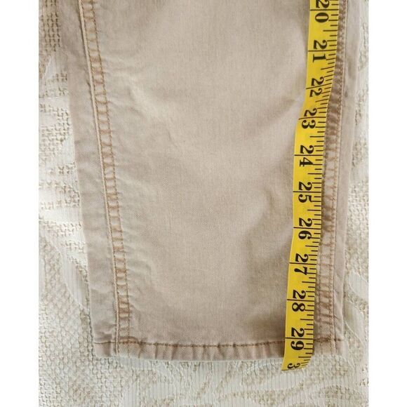 W8  Old Navy plus sz khakis with brown stitching - Picture 4 of 7